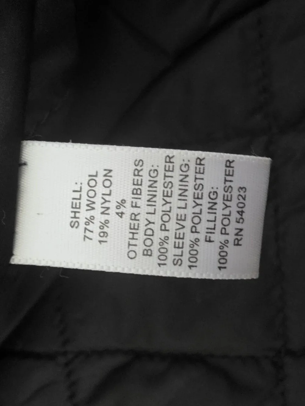 Banana Republic Men’s Wool Blend Charcoal Jacket XL Quilted Lined